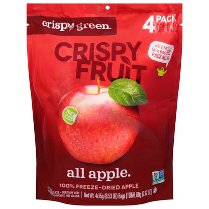 Crispy Green All Apple Crispy Fruit 4 - 0.53 oz ea