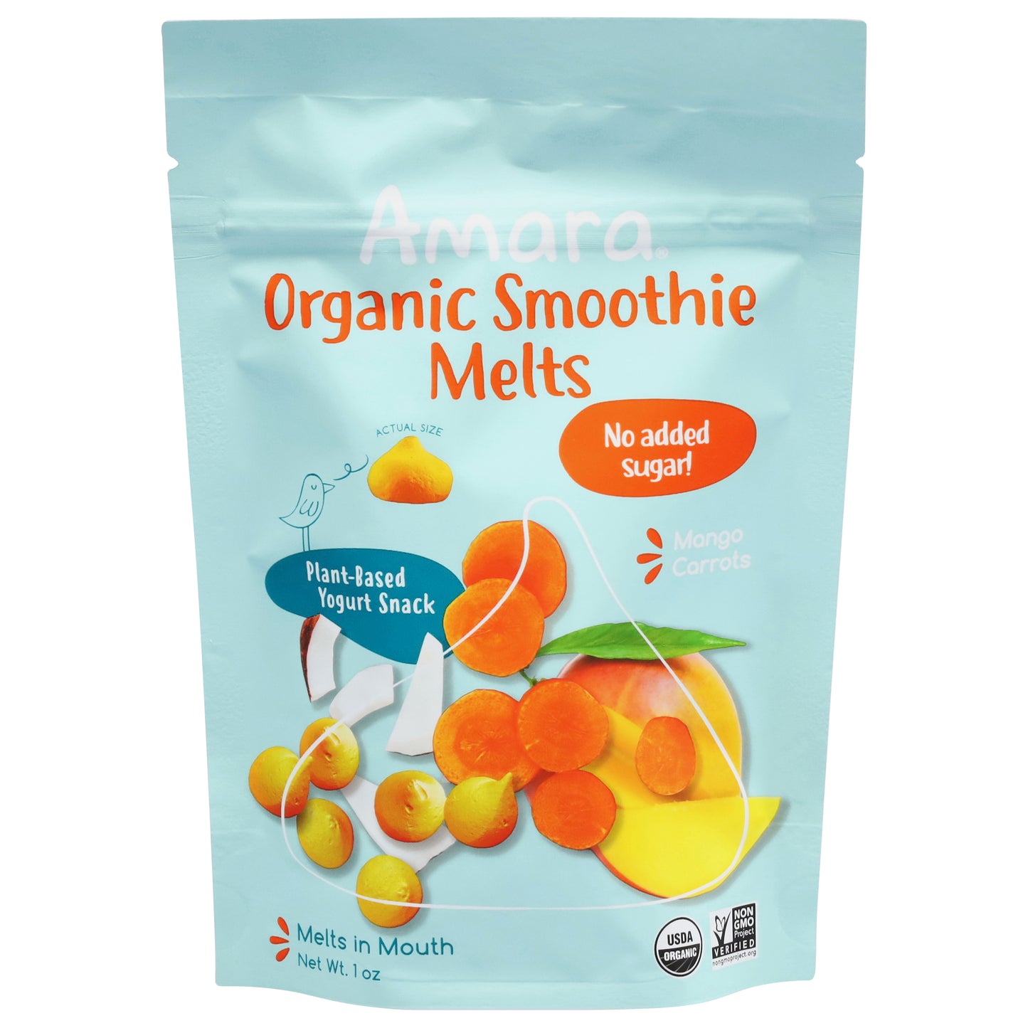 Amara Organic Mango Carrots Smoothie Melts 1 oz