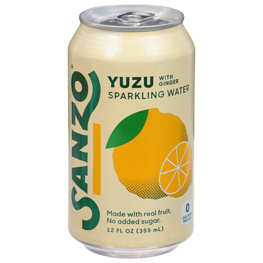 Sanzo Yuzu with Ginger Sparkling Water 12 fl oz