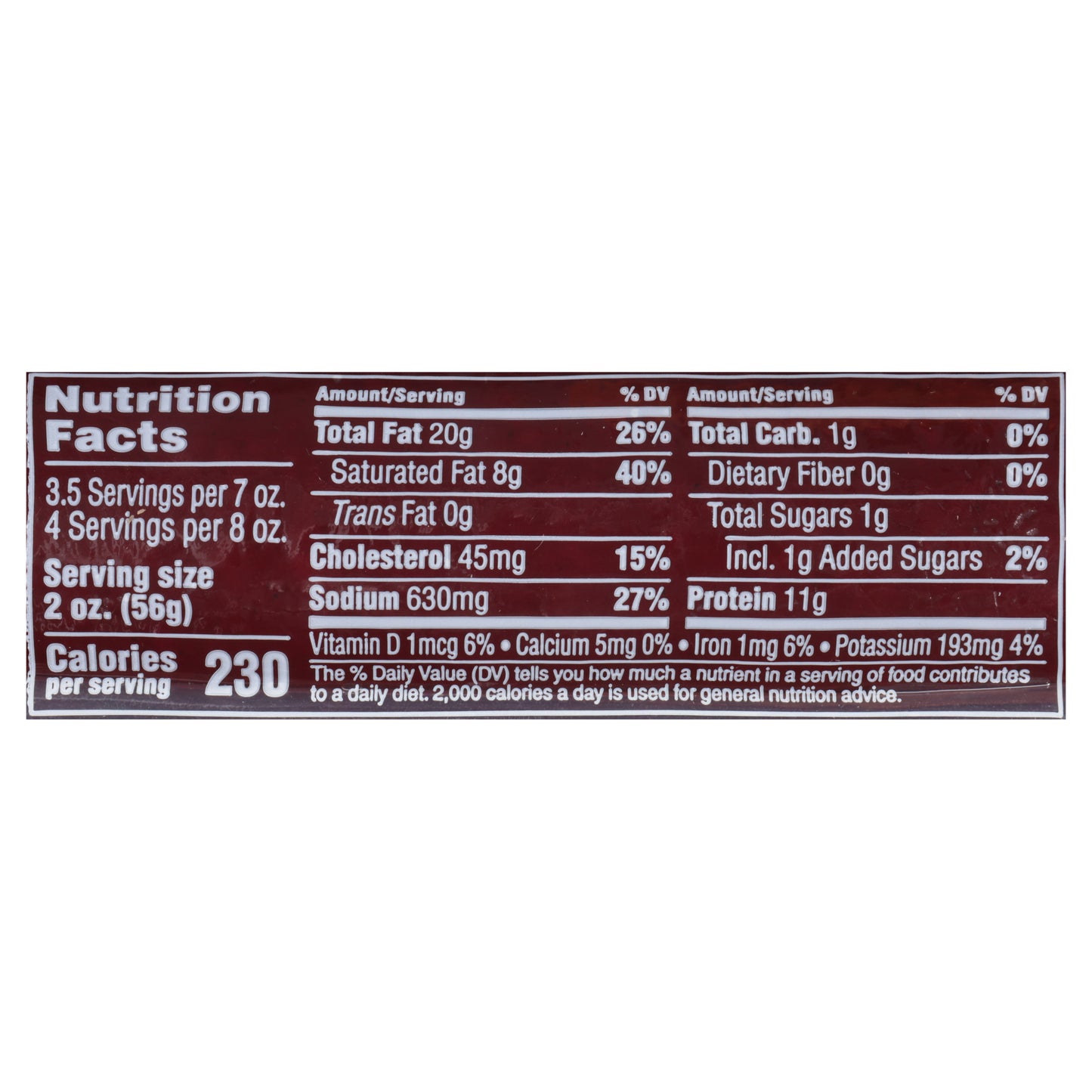 Niman Ranch Grass Fed Angus Beef Summer Sausage 8 oz