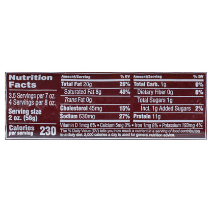 Niman Ranch Grass Fed Angus Beef Summer Sausage 8 oz