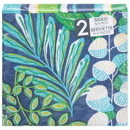 Sensation 2 Ply Peaceful Palms 2 Sided Napkins 24 ea