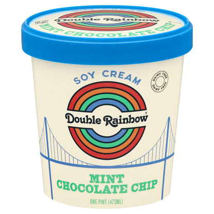 Double Rainbow Mint Chocolate Chip Soy Cream 1 pt