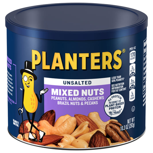 Planters Unsalted Mixed Nuts 10.3 oz