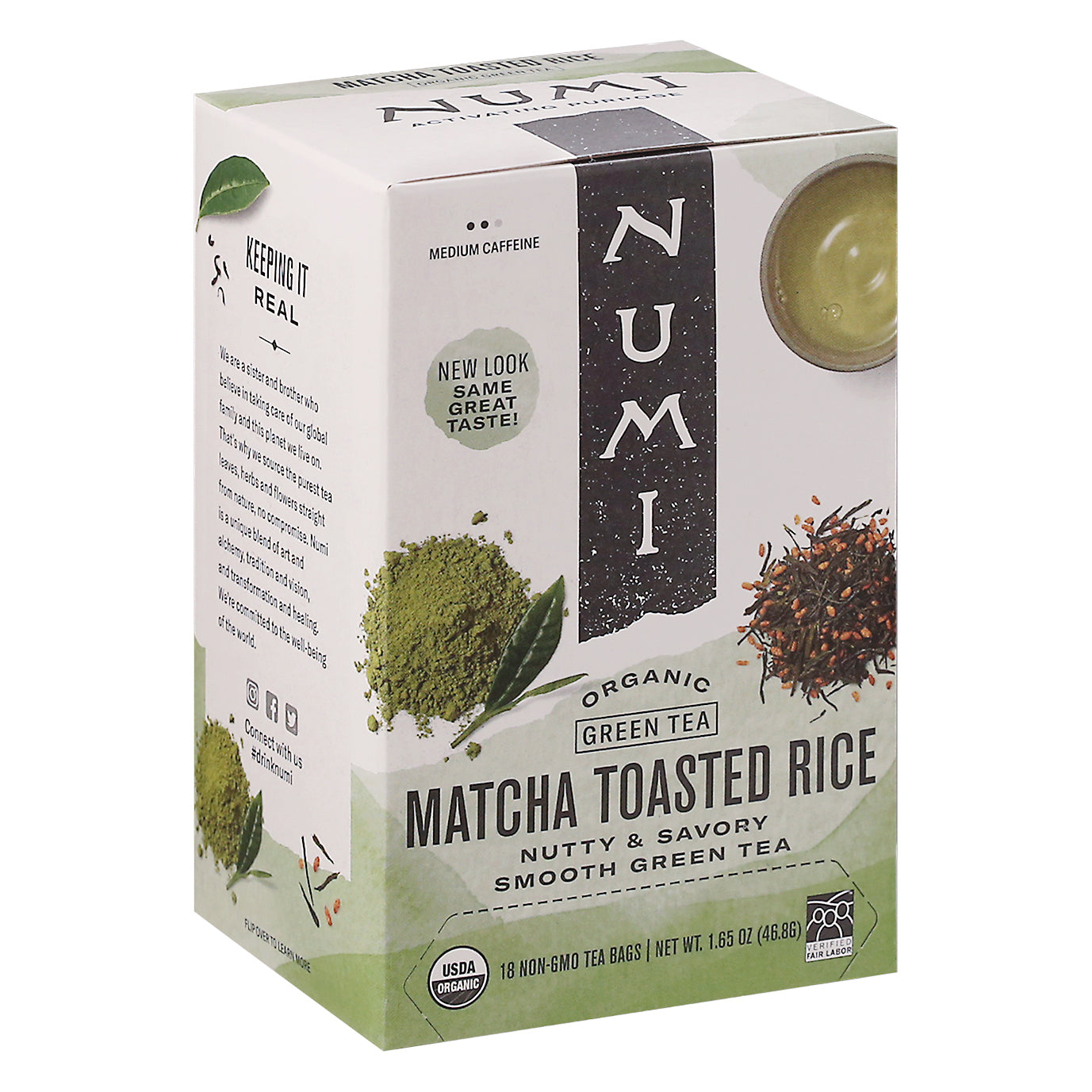 Numi Organic Matcha Toasted Rice Green Tea 18 ea