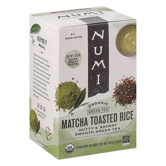 Numi Organic Matcha Toasted Rice Green Tea 18 ea