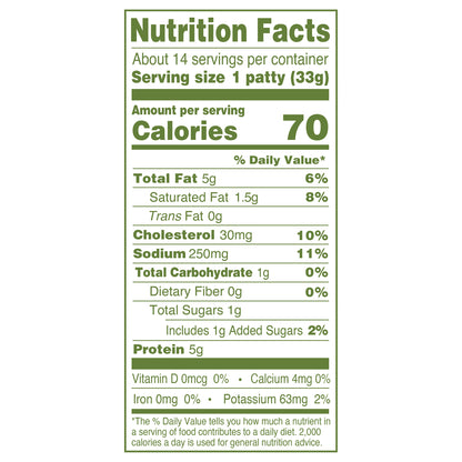 Applegate Natural Chicken & Sage Breakfast Sausage Patties, 16oz (Frozen)