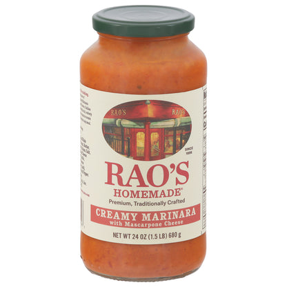 Rao's Homemade Creamy Marinara with Mascarpone Cheese Sauce 20 oz