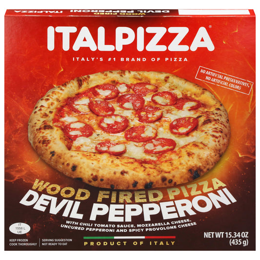 Italpizza Wood Fired Devil Pepperoni Pizza 15.34 oz