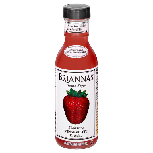 Briannas Vinaigrette Home Style Blush Wine Dressing 12 oz