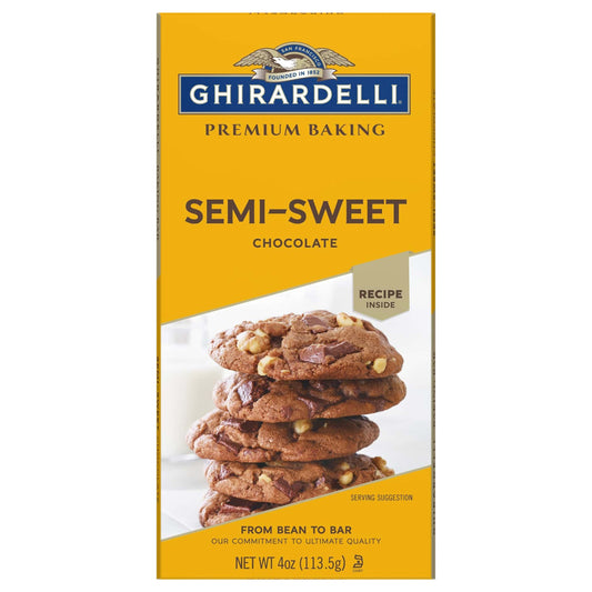 Premium Semi-Sweet Chocolate Baking Bar, 4 oz Bar