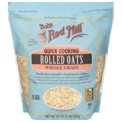 Bob's Red Mill Whole Grain Quick Cooking Rolled Oats 32 oz