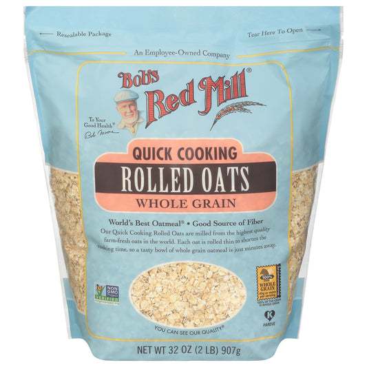 Bob's Red Mill Whole Grain Quick Cooking Rolled Oats 32 oz