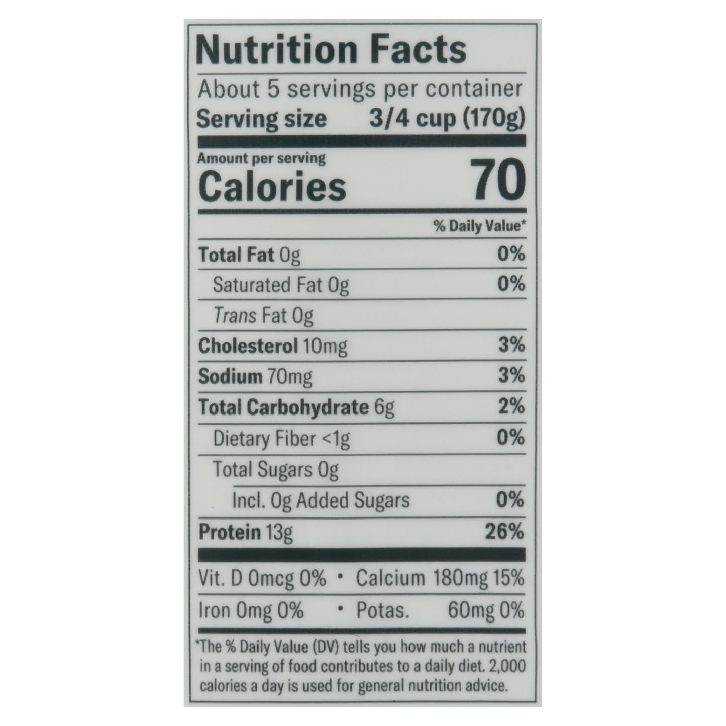 Chobani Zero Sugar Vanilla Flavor Yogurt 32 oz