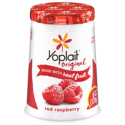 Yoplait Original Red Raspberry Low Fat Yogurt, 6 oz Yogurt Cup
