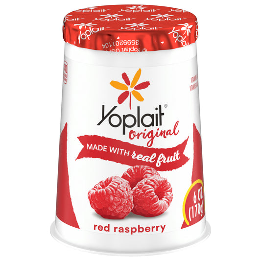 Yoplait Original Red Raspberry Low Fat Yogurt, 6 oz Yogurt Cup