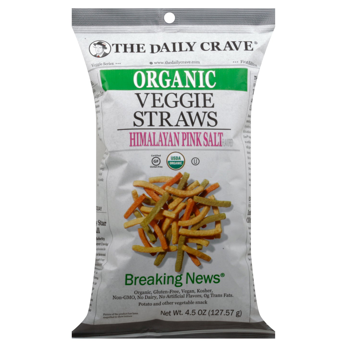 The Daily Crave Veggie Straws 4.5 oz