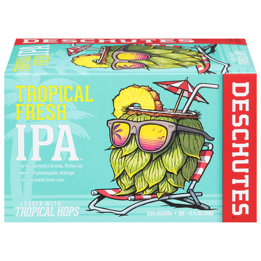 Deschutes IPA Tropical Fresh Beer 6 - 12 fl oz Cans