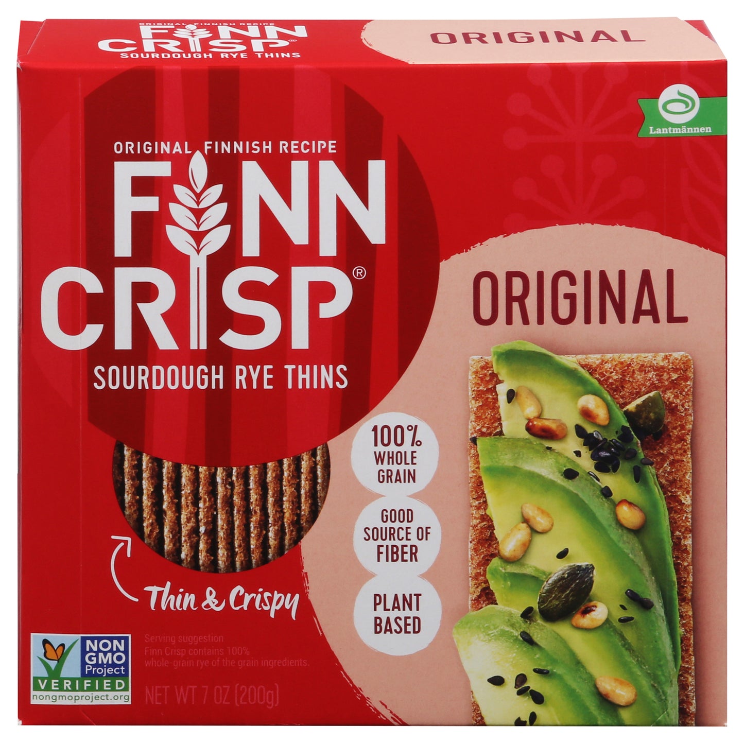 Finn Crisp Thin & Crispy Original Sourdough Rye Thins 7 oz