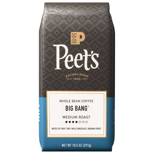 Peet's Coffee, Big Bang Medium Roast Whole Bean Coffee - 10.5oz Bag
