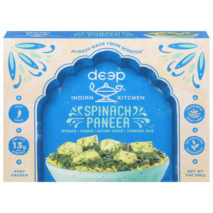Deep Indian Kitchen Mild Spice Indian Kitchen Spinach Paneer 9 oz