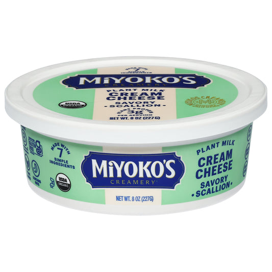 Miyoko's Creamery Plant Milk Savory Scallion Cream Cheese 8 oz