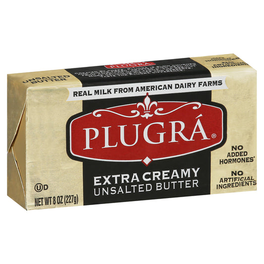 Plugra Extra Creamy Unsalted Butter 8 oz