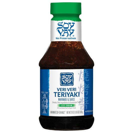 Soy Vay Veri Veri Teriyaki Less Sodium Marinade and Sauce