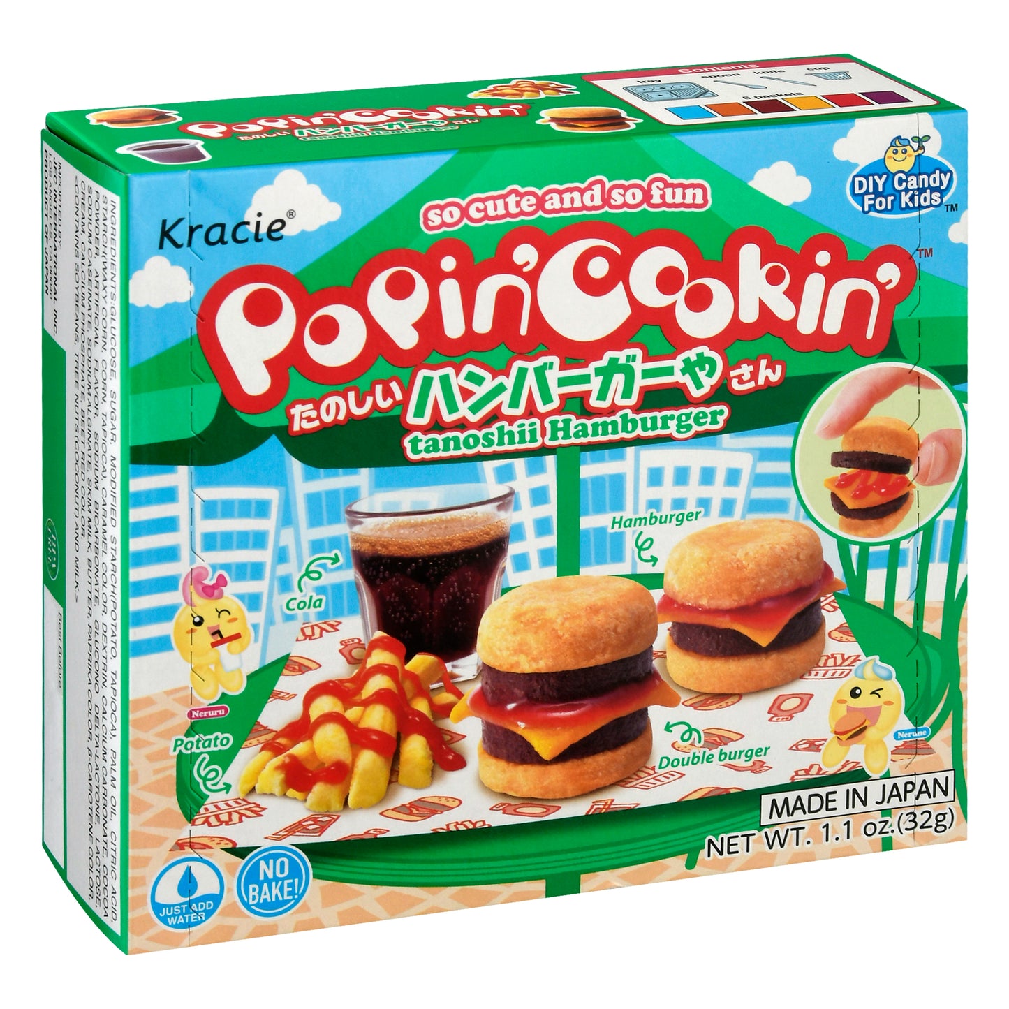 Kracie Tanoshii Hamburger 1.1 oz