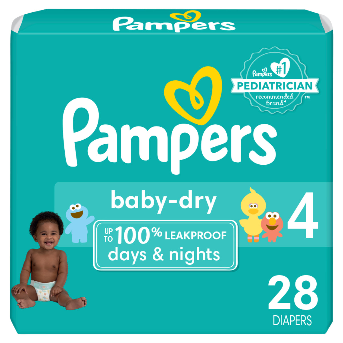 Pampers Baby Dry Diapers Size 4 28 Count