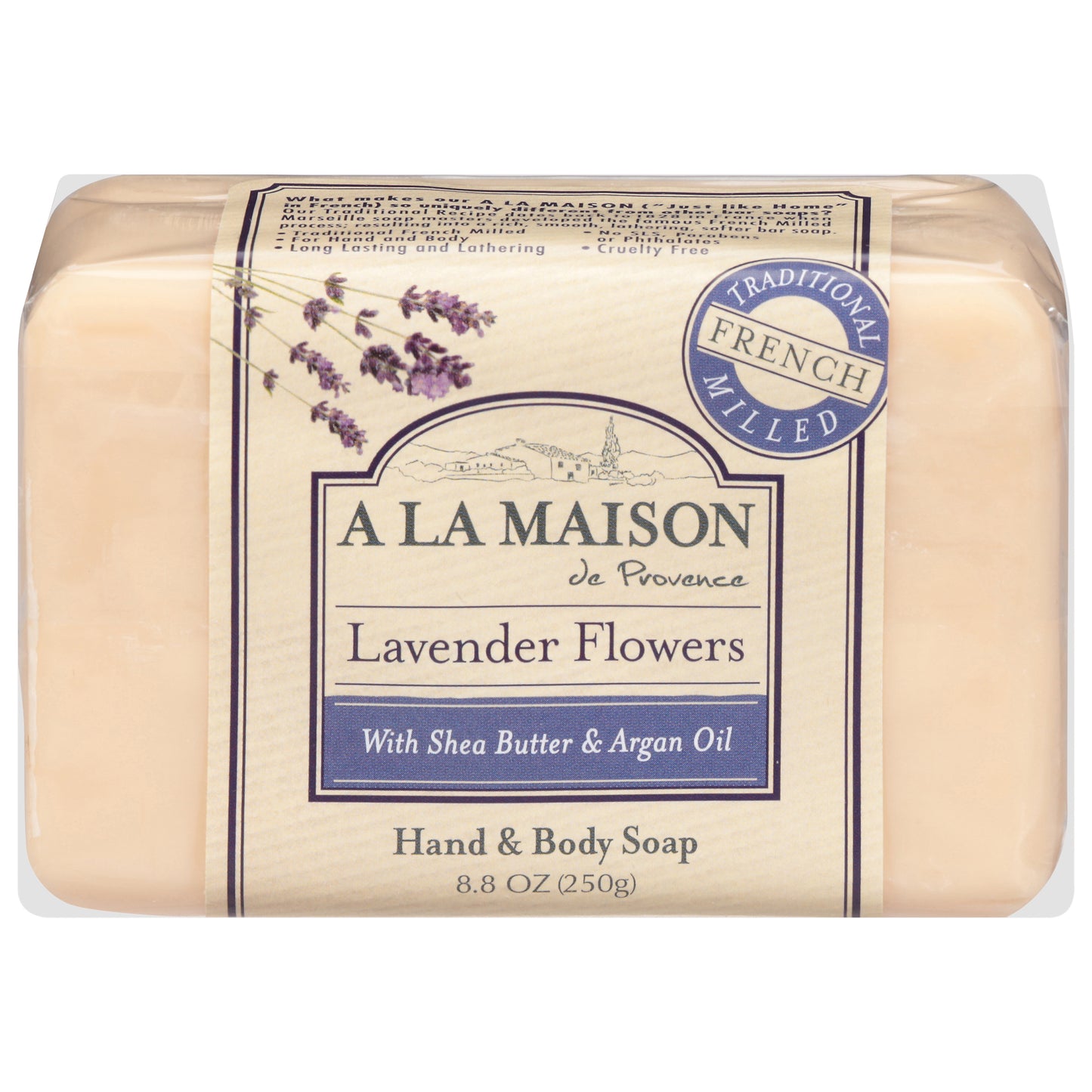A la Maison de Provence Hand & Body Lavender Flowers Soap 8.8 oz