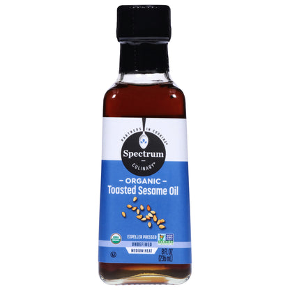 Spectrum Culinary Organic Toasted Sesame Oil 8 fl oz