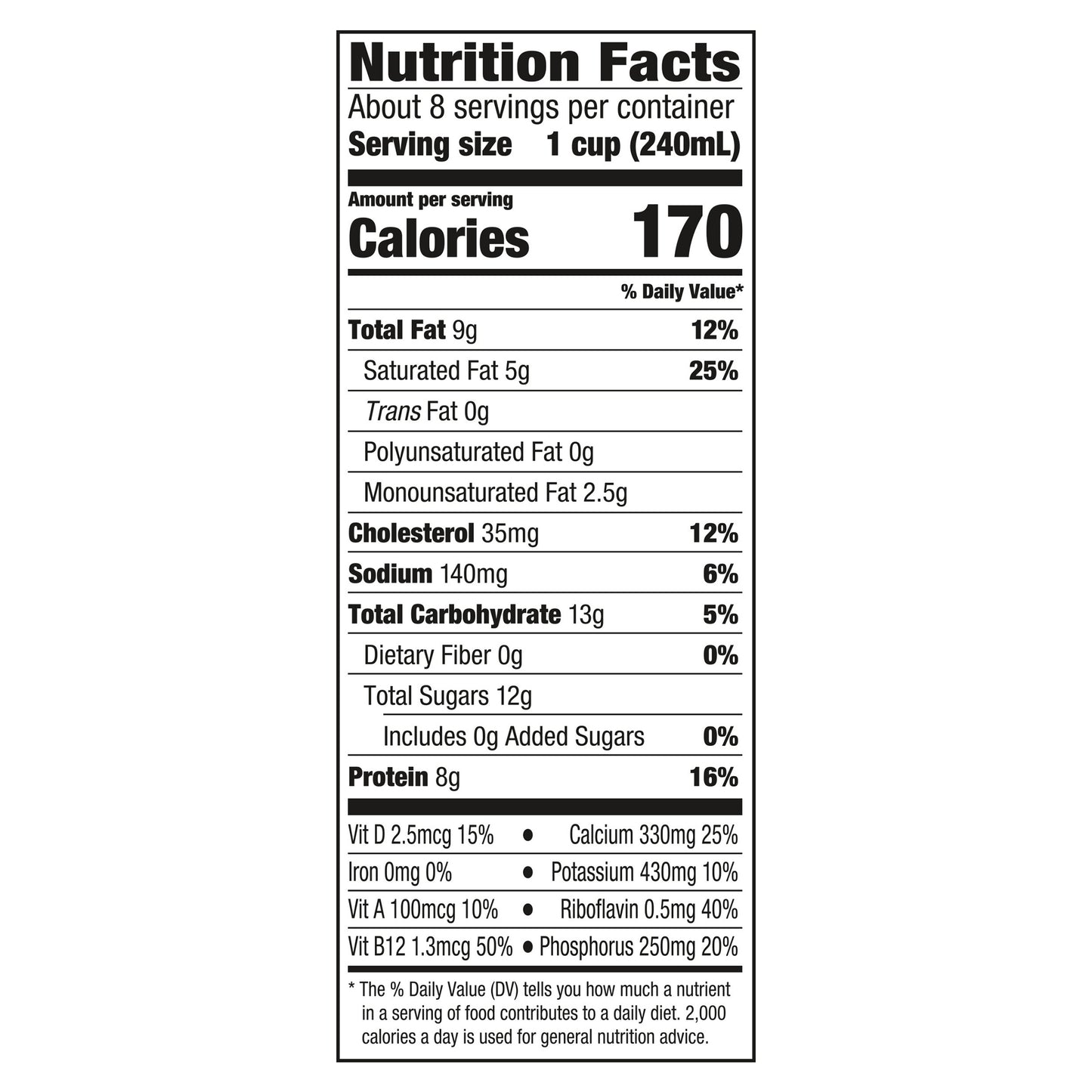 Horizon Organic DHA Omega-3 Milk, DHA Milk, 64 FL OZ Half Gallon Carton