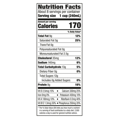 Horizon Organic DHA Omega-3 Milk, DHA Milk, 64 FL OZ Half Gallon Carton