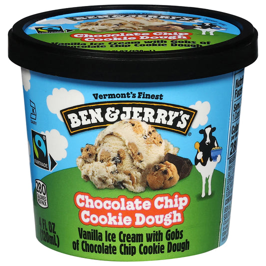 Ben & Jerry's Chocolate Chip Cookie Dough Ice Cream 4 fl oz