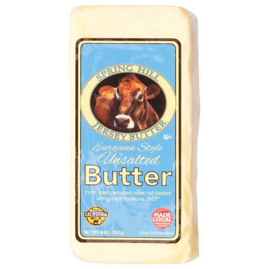 Spring Hill Jersey Cheese European Style Unsalted Butter 8 oz