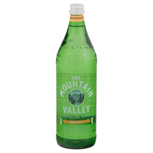The Mountain Valley White Peach Sparkling Water 33.8 fl oz