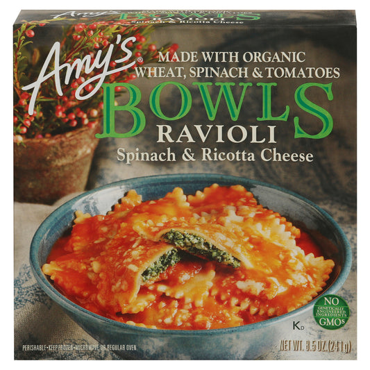 Amy's Bowls Spinach & Ricotta Cheese Ravioli 8.5 oz