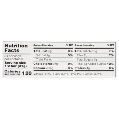 Kate's Real Food Gluten Free Peanut Butter Hemp & Flax Bar 2.2 oz