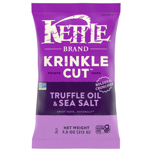 Kettle Krinkle Cut Truffle Oil & Sea Salt Potato Chips 7.5 oz