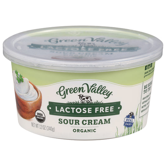 Green Valley Lactose Free Organic Sour Cream 12 oz