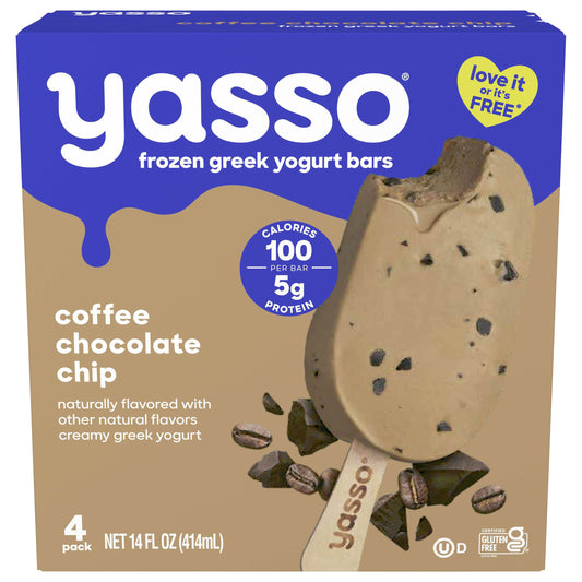Yasso Yasso Frozen Greek Yogurt Bars Coffee Chocolate Chip Bars 4 3.5fl Oz Bars