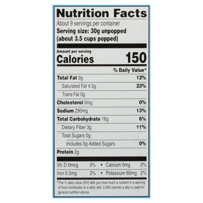 Newman's Own Sea Salt Microwave Popcorn 3 - 3.2 oz Bags