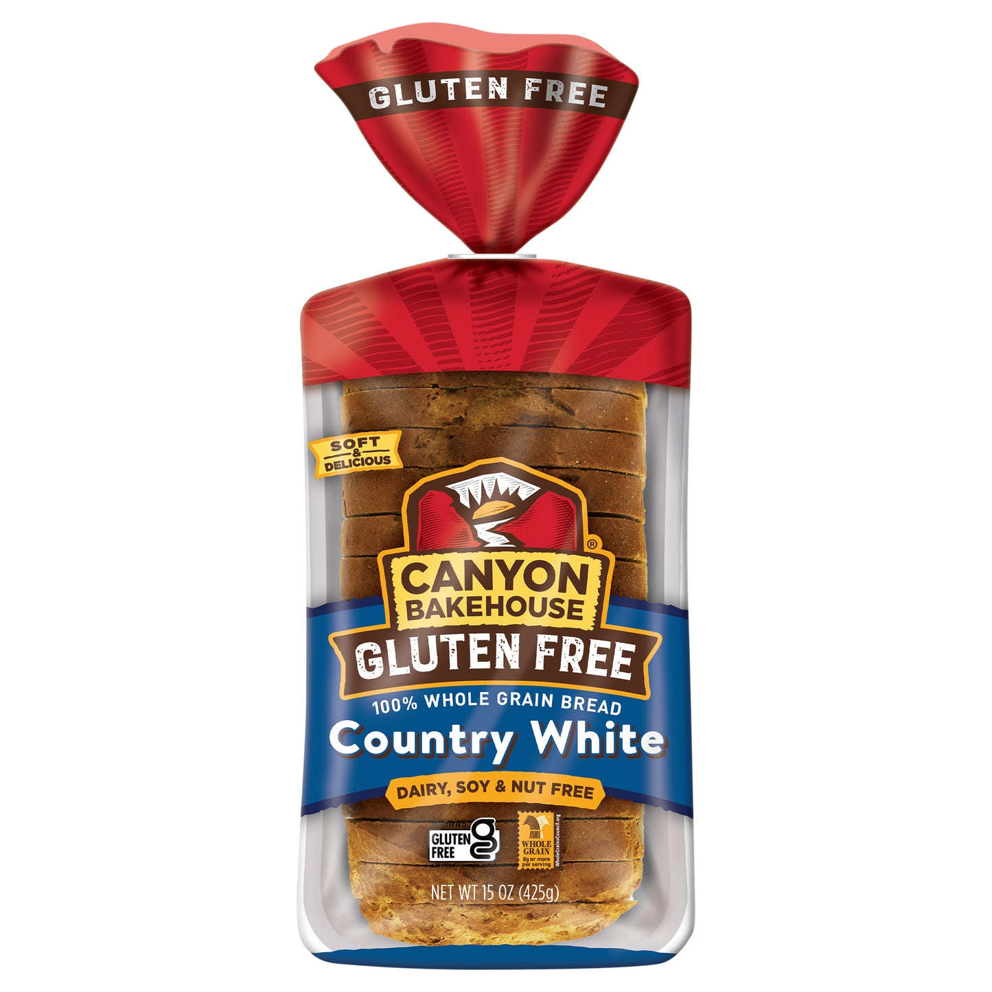 Canyon Bakehouse® Gluten Free Country White Whole Grain Bread 15 oz. Bag