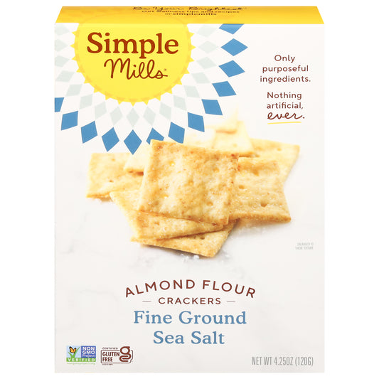 Simple Mills Almond Flour Fine Ground Sea Salt Crackers 4.25 oz