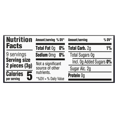 ECLIPSE Winterfrost Sugar Free Chewing Gum, Single Pack, 18 Piece