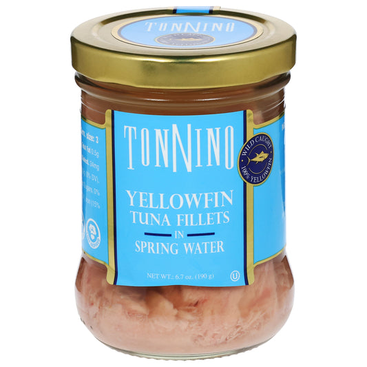 Tonnino Yellowfin Tuna Fillets in Spring Water 6.7 oz