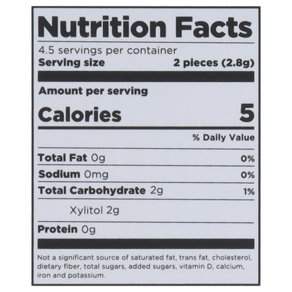 Pur Aspartame Free Sugar-Free Peppermint Gum 9 Pieces