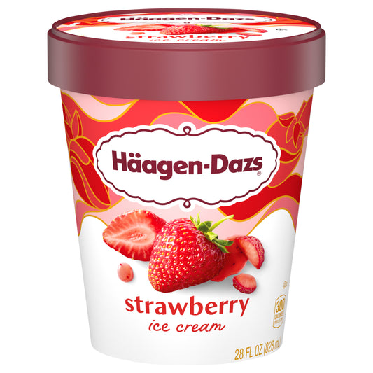 Haagen-Dazs Strawberry Ice Cream 28 fl oz