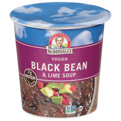 Dr. McDougall's Vegan Black Bean & Lime Soup 3.4 oz